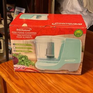 Brentwood Mini Food Chopper - Aqua